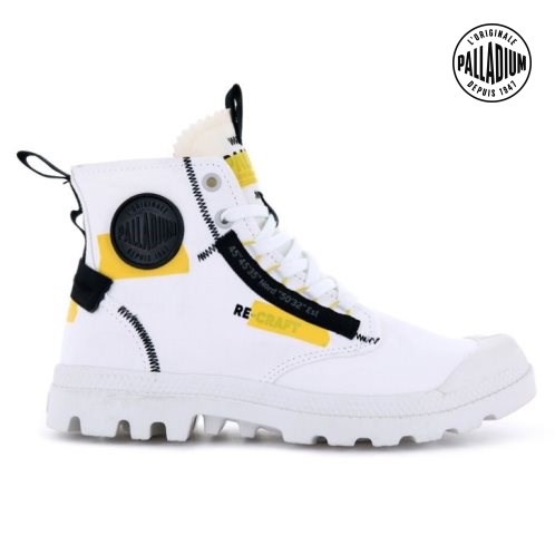 Dámské Boty Palladium Pampa Hi Re-craft Bílé | CZ VNI-02J